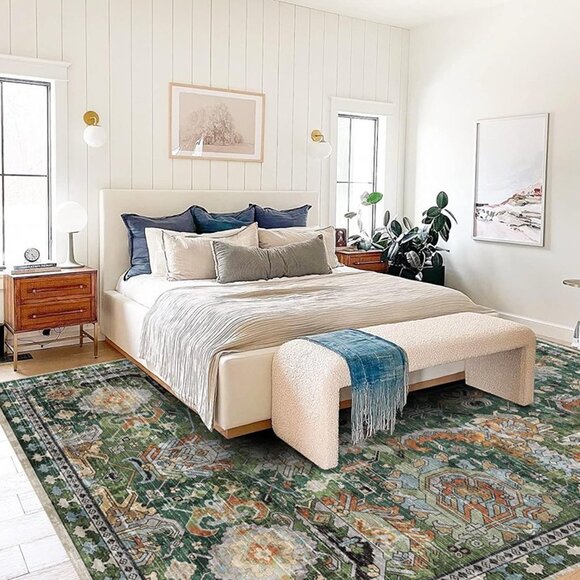 NEW Washable Area Rugs - Perfect for Living Room 4' x 6' - Picture 7 of 9